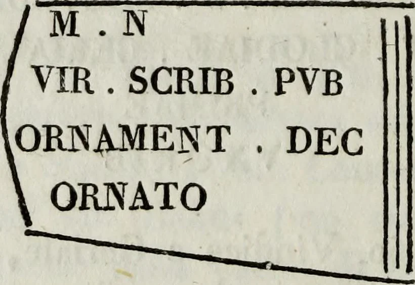 An illustration from Gli antichi marmi Gomensi figurati e letterati, 1834, leaf 157