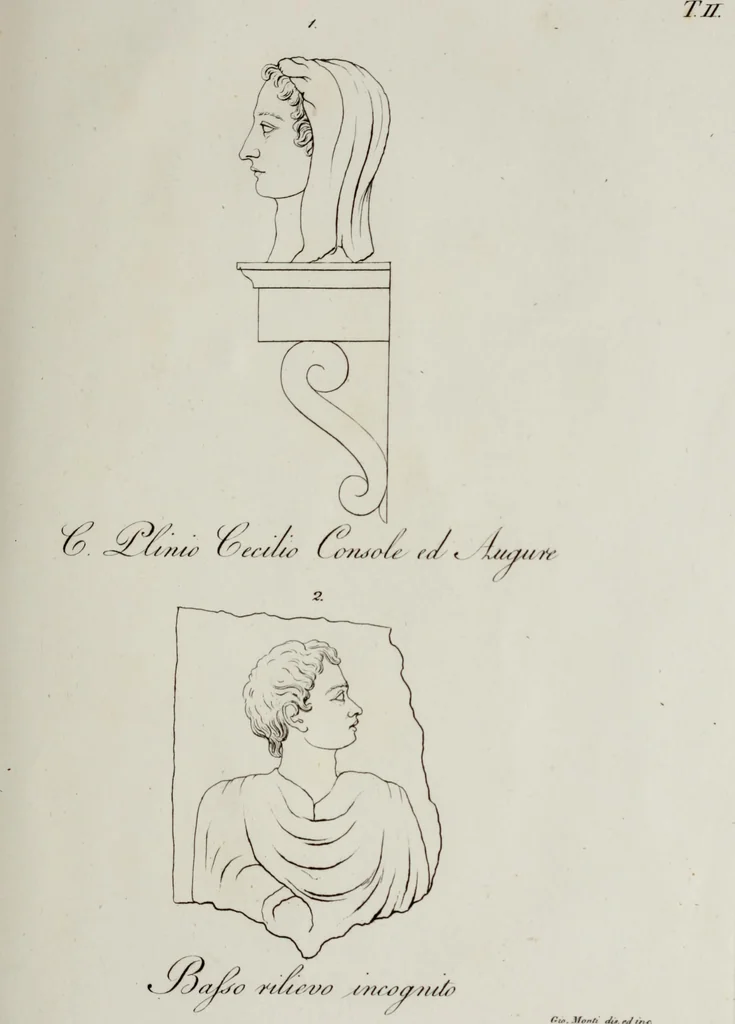 An illustration from Gli antichi marmi Gomensi figurati e letterati, 1834, leaf 236