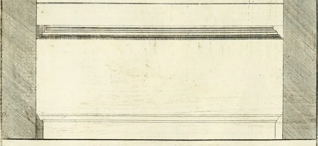 An illustration from Gli antichi sepolcri, overo, Mausolei Romani, et Etruschi, trouati in Roma & in altri luoghi celebri : nelli quali si contengono molte erudite memorie, 1697, leaf 102