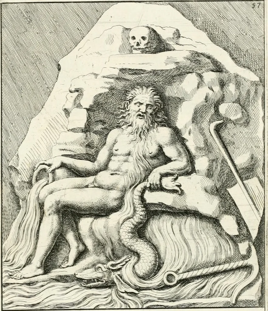 An illustration from Gli antichi sepolcri, overo, Mausolei Romani, et Etruschi, trouati in Roma & in altri luoghi celebri : nelli quali si contengono molte erudite memorie, 1697, leaf 136