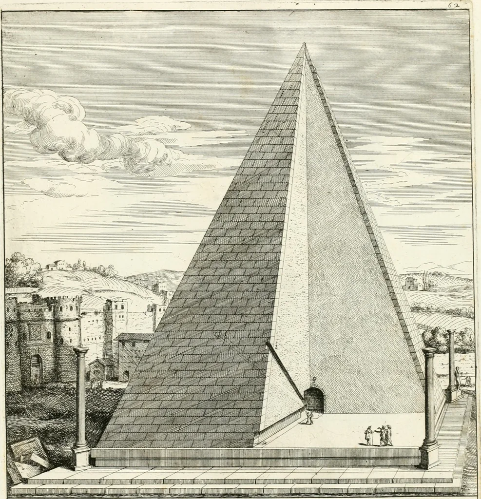 An illustration from Gli antichi sepolcri, overo, Mausolei Romani, et Etruschi, trouati in Roma & in altri luoghi celebri : nelli quali si contengono molte erudite memorie, 1697, leaf 146