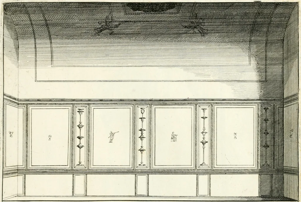 An illustration from Gli antichi sepolcri, overo, Mausolei Romani, et Etruschi, trouati in Roma & in altri luoghi celebri : nelli quali si contengono molte erudite memorie, 1697, leaf 150