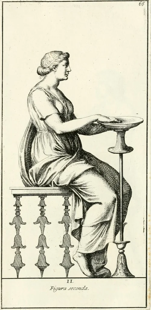 An illustration from Gli antichi sepolcri, overo, Mausolei Romani, et Etruschi, trouati in Roma & in altri luoghi celebri : nelli quali si contengono molte erudite memorie, 1697, leaf 154