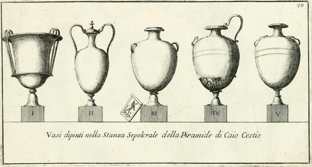 An illustration from Gli antichi sepolcri, overo, Mausolei Romani, et Etruschi, trouati in Roma & in altri luoghi celebri : nelli quali si contengono molte erudite memorie, 1697, leaf 162