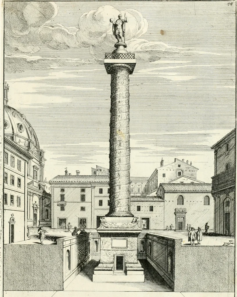 An illustration from Gli antichi sepolcri, overo, Mausolei Romani, et Etruschi, trouati in Roma & in altri luoghi celebri : nelli quali si contengono molte erudite memorie, 1697, leaf 174