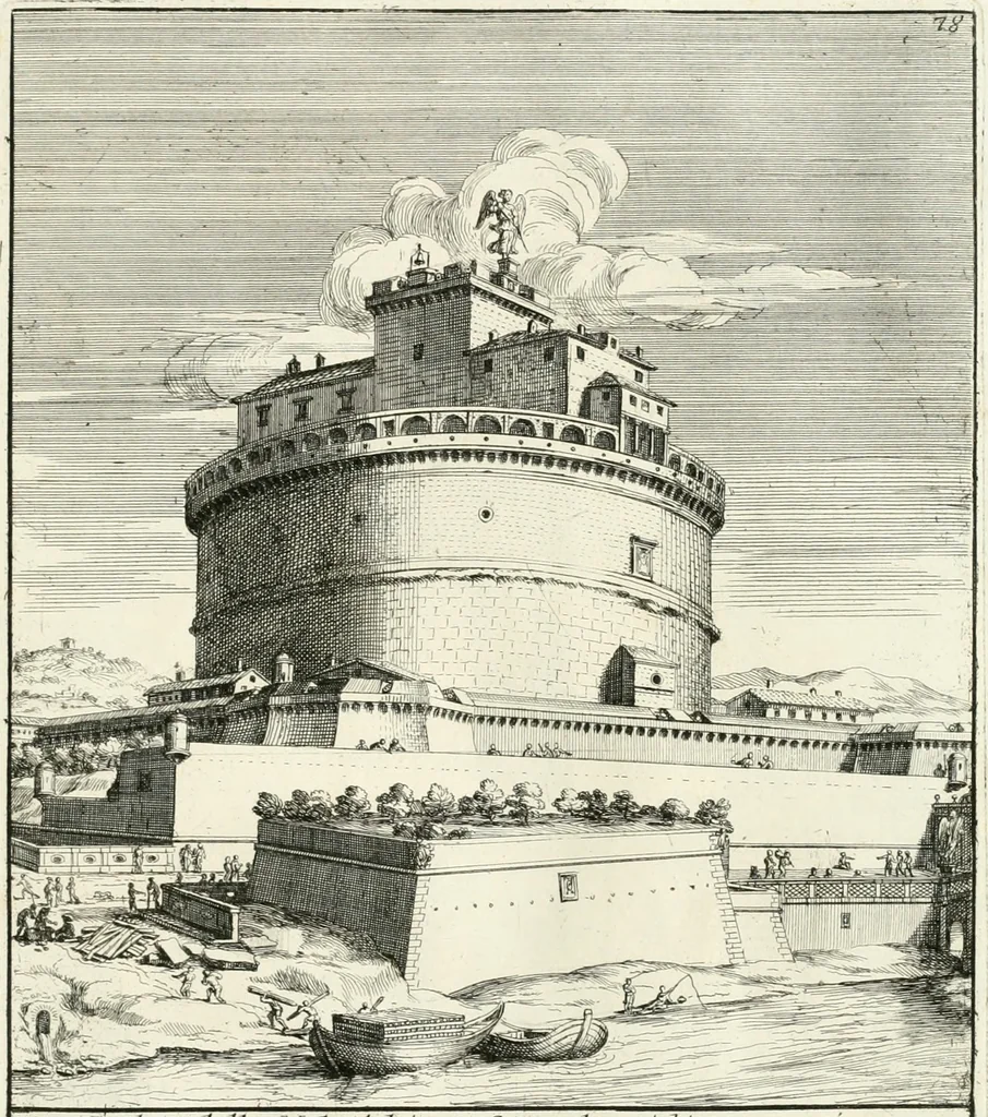 An illustration from Gli antichi sepolcri, overo, Mausolei Romani, et Etruschi, trouati in Roma & in altri luoghi celebri : nelli quali si contengono molte erudite memorie, 1697, leaf 182