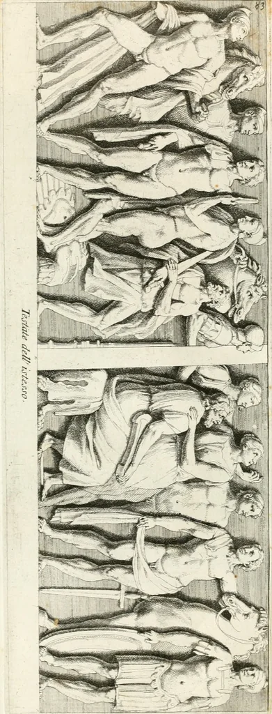 An illustration from Gli antichi sepolcri, overo, Mausolei Romani, et Etruschi, trouati in Roma & in altri luoghi celebri : nelli quali si contengono molte erudite memorie, 1697, leaf 192