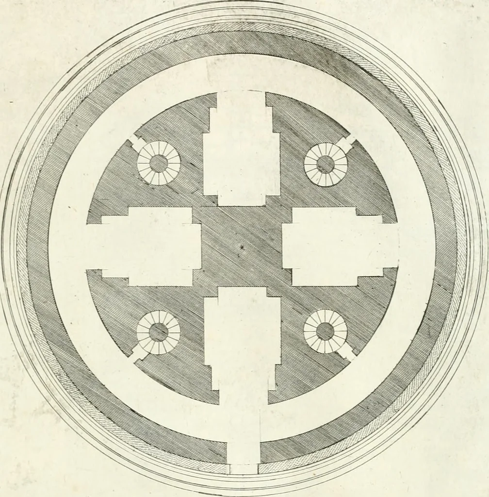 An illustration from Gli antichi sepolcri, overo, Mausolei Romani, et Etruschi, trouati in Roma & in altri luoghi celebri : nelli quali si contengono molte erudite memorie, 1697, leaf 200