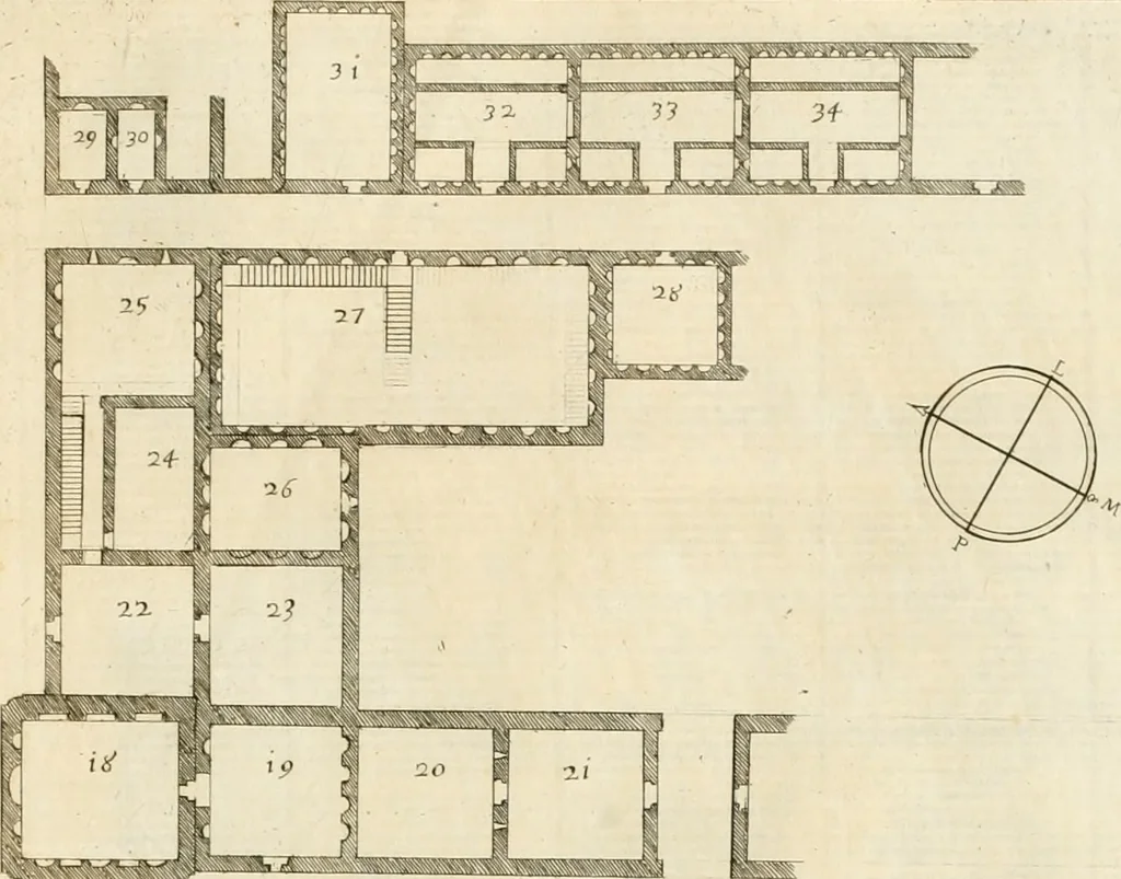 An illustration from Gli antichi sepolcri, overo, Mausolei Romani, et Etruschi, trouati in Roma & in altri luoghi celebri : nelli quali si contengono molte erudite memorie, 1697, leaf 26