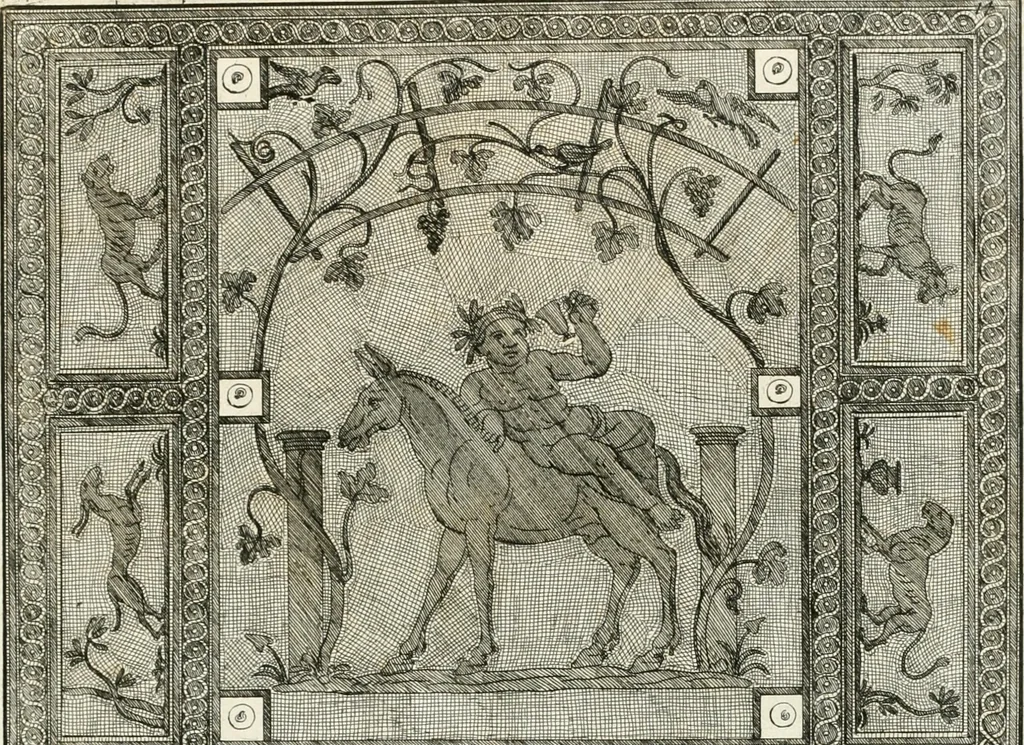 An illustration from Gli antichi sepolcri, overo, Mausolei Romani, et Etruschi, trouati in Roma & in altri luoghi celebri : nelli quali si contengono molte erudite memorie, 1697, leaf 50