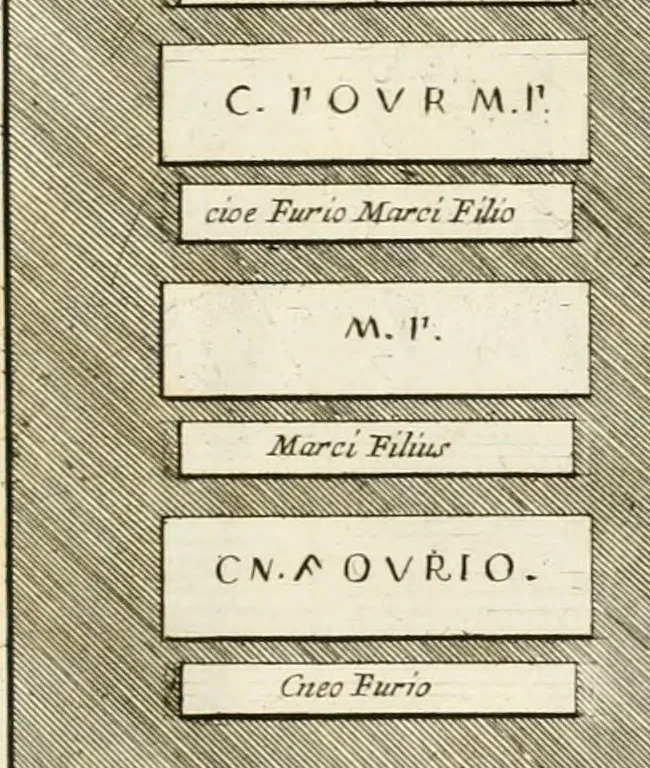 An illustration from Gli antichi sepolcri, overo, Mausolei Romani, et Etruschi, trouati in Roma & in altri luoghi celebri : nelli quali si contengono molte erudite memorie, 1697, leaf 74