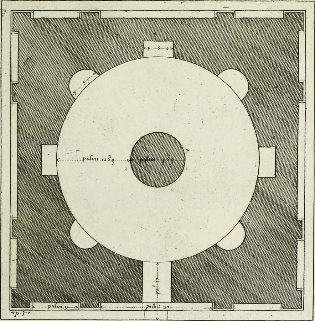 An illustration from Gli antichi sepolcri, ovvero, Mausolei romani ed etruschi trovati in Roma ed in altri luoghi celebri : nelli quali si contengono molte erudite memorie, 1767, leaf 124