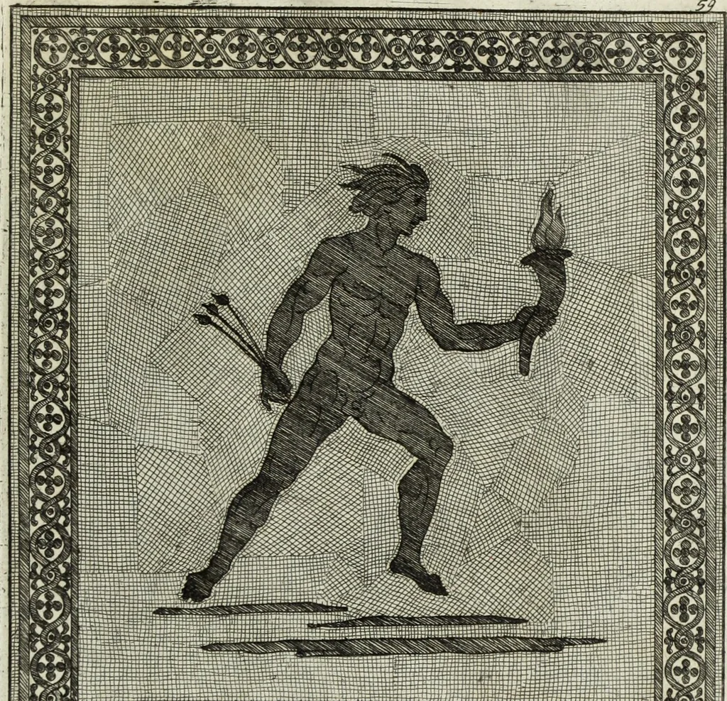 An illustration from Gli antichi sepolcri, ovvero, Mausolei romani ed etruschi trovati in Roma ed in altri luoghi celebri : nelli quali si contengono molte erudite memorie, 1767, leaf 140