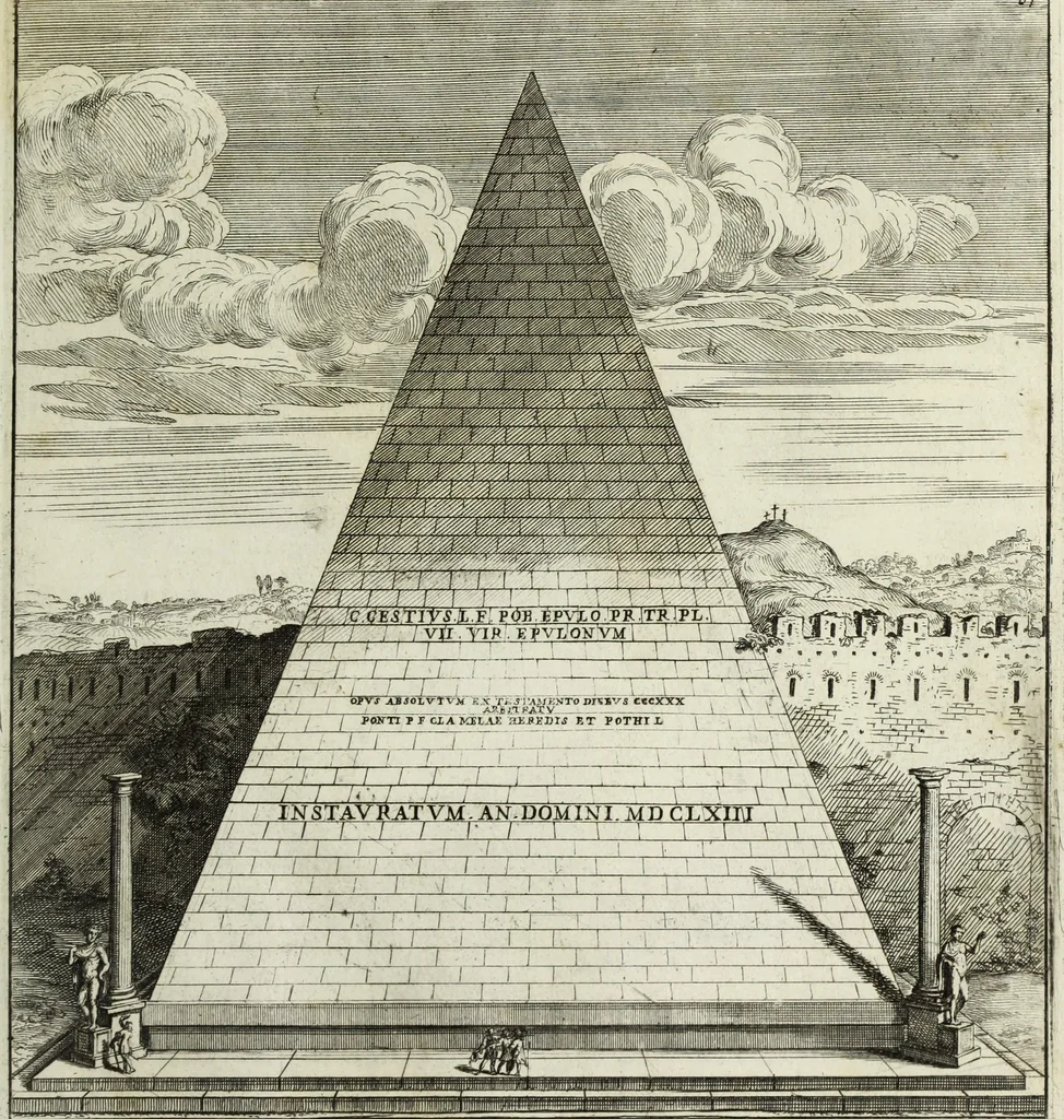 An illustration from Gli antichi sepolcri, ovvero, Mausolei romani ed etruschi trovati in Roma ed in altri luoghi celebri : nelli quali si contengono molte erudite memorie, 1767, leaf 144