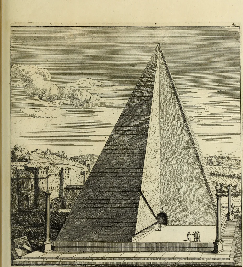 An illustration from Gli antichi sepolcri, ovvero, Mausolei romani ed etruschi trovati in Roma ed in altri luoghi celebri : nelli quali si contengono molte erudite memorie, 1767, leaf 146