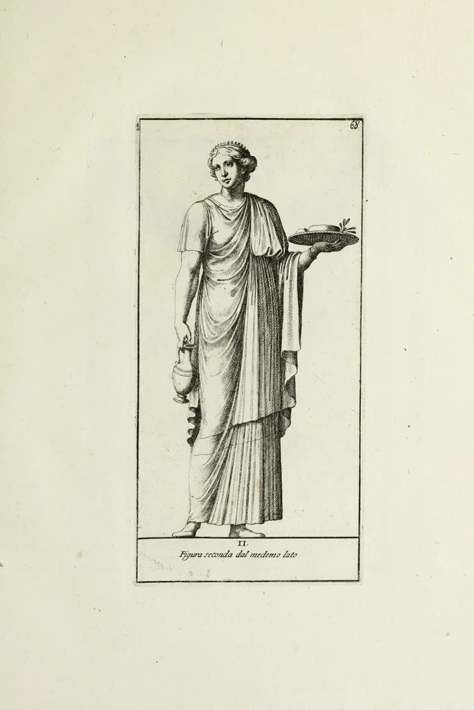 An illustration from Gli antichi sepolcri, ovvero, Mausolei romani ed etruschi trovati in Roma ed in altri luoghi celebri : nelli quali si contengono molte erudite memorie, 1767, leaf 158