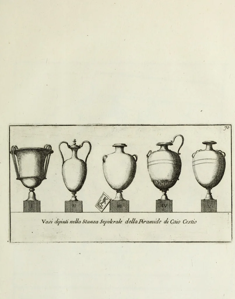 An illustration from Gli antichi sepolcri, ovvero, Mausolei romani ed etruschi trovati in Roma ed in altri luoghi celebri : nelli quali si contengono molte erudite memorie, 1767, leaf 162
