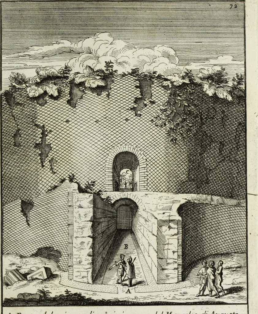 An illustration from Gli antichi sepolcri, ovvero, Mausolei romani ed etruschi trovati in Roma ed in altri luoghi celebri : nelli quali si contengono molte erudite memorie, 1767, leaf 168