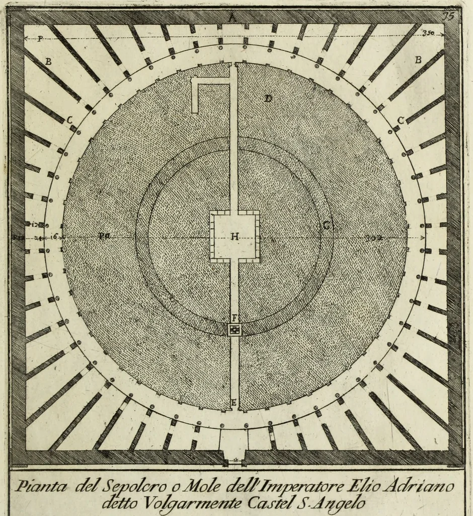 An illustration from Gli antichi sepolcri, ovvero, Mausolei romani ed etruschi trovati in Roma ed in altri luoghi celebri : nelli quali si contengono molte erudite memorie, 1767, leaf 176