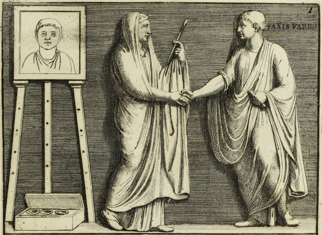 An illustration from Gli antichi sepolcri, ovvero, Mausolei romani ed etruschi trovati in Roma ed in altri luoghi celebri : nelli quali si contengono molte erudite memorie, 1767, leaf 20