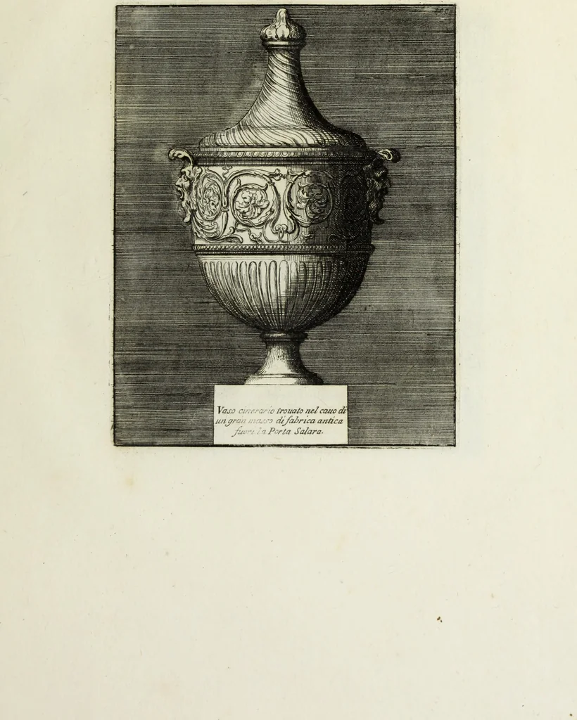An illustration from Gli antichi sepolcri, ovvero, Mausolei romani ed etruschi trovati in Roma ed in altri luoghi celebri : nelli quali si contengono molte erudite memorie, 1767, leaf 226