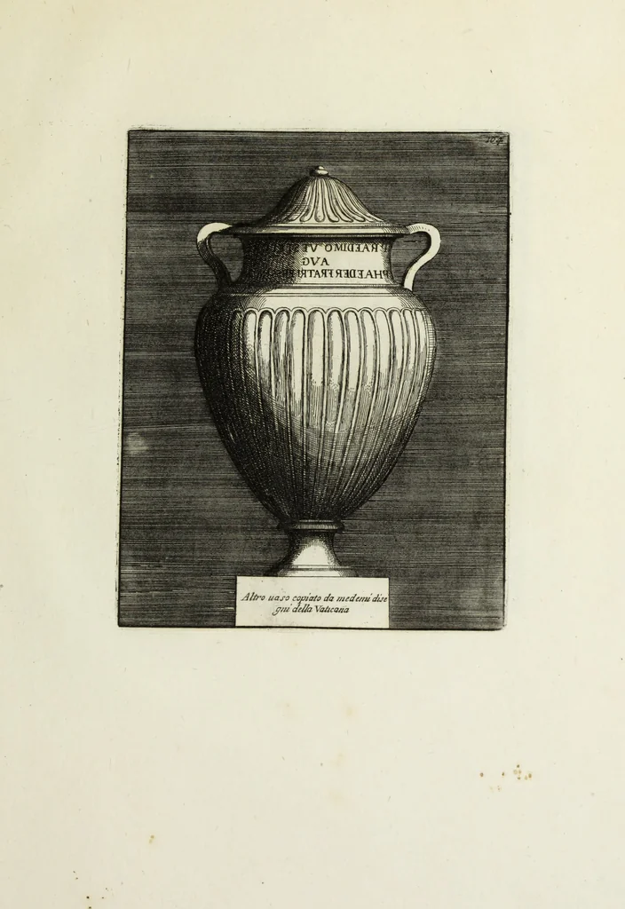 An illustration from Gli antichi sepolcri, ovvero, Mausolei romani ed etruschi trovati in Roma ed in altri luoghi celebri : nelli quali si contengono molte erudite memorie, 1767, leaf 234