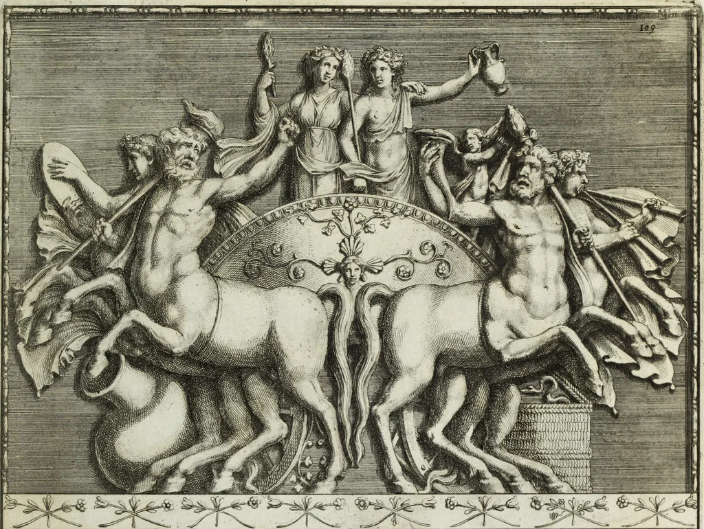 An illustration from Gli antichi sepolcri, ovvero, Mausolei romani ed etruschi trovati in Roma ed in altri luoghi celebri : nelli quali si contengono molte erudite memorie, 1767, leaf 244