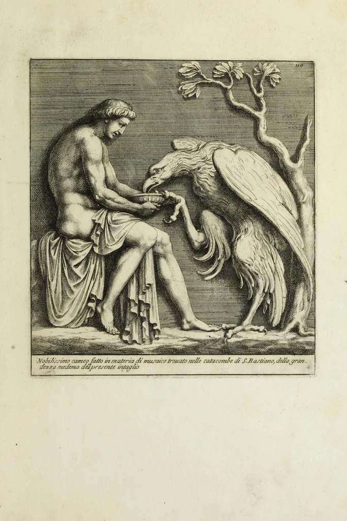 An illustration from Gli antichi sepolcri, ovvero, Mausolei romani ed etruschi trovati in Roma ed in altri luoghi celebri : nelli quali si contengono molte erudite memorie, 1767, leaf 246