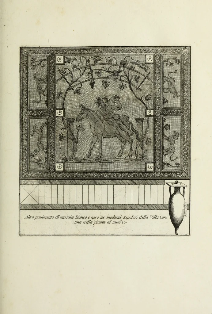 An illustration from Gli antichi sepolcri, ovvero, Mausolei romani ed etruschi trovati in Roma ed in altri luoghi celebri : nelli quali si contengono molte erudite memorie, 1767, leaf 50