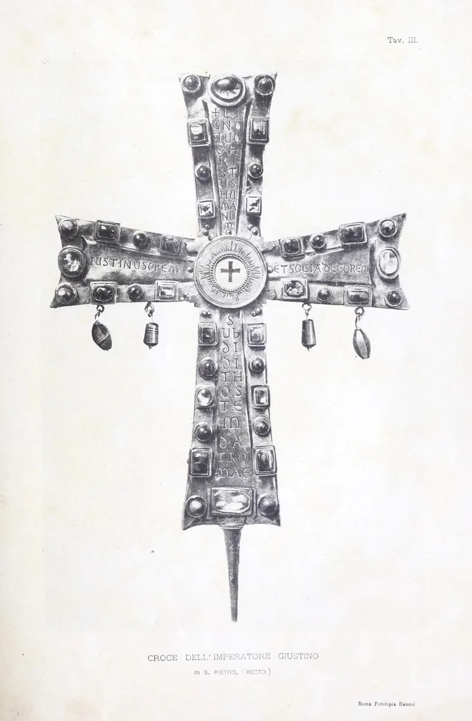 An illustration from Gli antichi tesori sacri della Basilica Vaticana, 1898, leaf 45