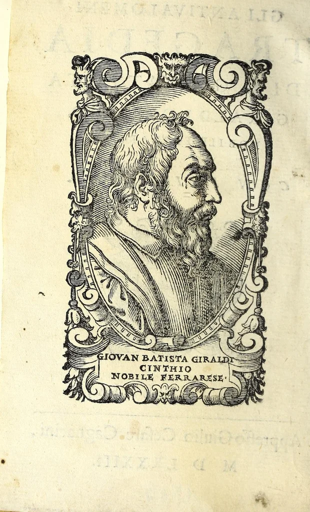 An illustration from Gli antivalomeni : tragedia, 1583, leaf 6
