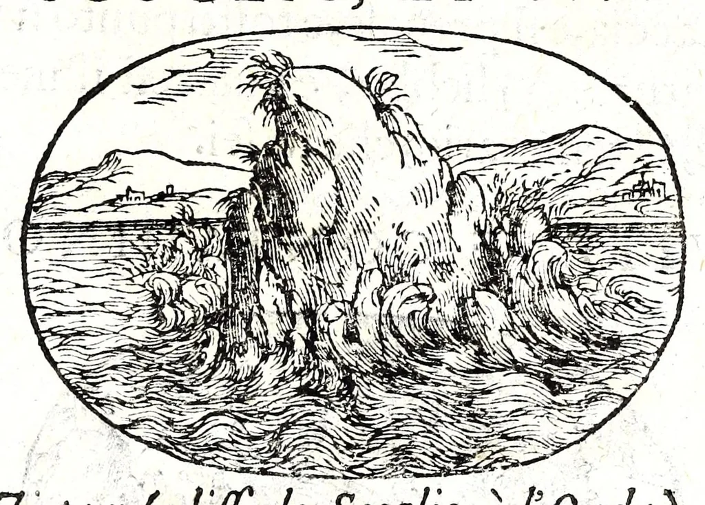 An illustration from Gli apologi del signor Giulio Cesare Capaccio, gentil'huomo del serenissimo signor duca d'Vrbino; con le Dicerie morali, oue quasi con viui colori al modo cortegiano l'humana vita si dipinge, la malignità si scopre, la bizzarria de' ceruelli si castiga, la frode si scaccia, la mattezza si punisce, al poco saper di gli huomini si prouede, e di tutti i ciuili costumi si fà paragone, 1619, leaf 109