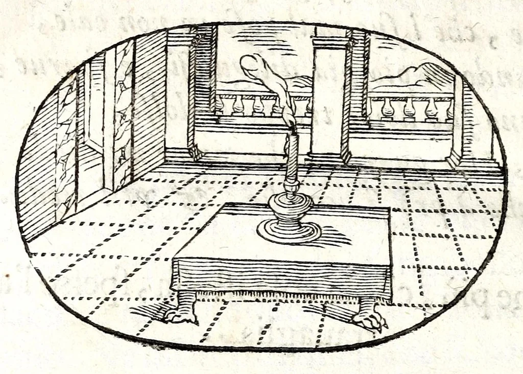An illustration from Gli apologi del signor Giulio Cesare Capaccio, gentil'huomo del serenissimo signor duca d'Vrbino; con le Dicerie morali, oue quasi con viui colori al modo cortegiano l'humana vita si dipinge, la malignità si scopre, la bizzarria de' ceruelli si castiga, la frode si scaccia, la mattezza si punisce, al poco saper di gli huomini si prouede, e di tutti i ciuili costumi si fà paragone, 1619, leaf 120