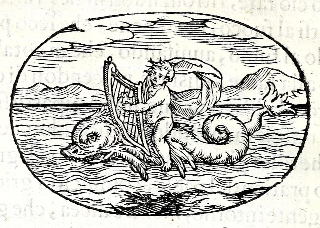 An illustration from Gli apologi del signor Giulio Cesare Capaccio, gentil'huomo del serenissimo signor duca d'Vrbino; con le Dicerie morali, oue quasi con viui colori al modo cortegiano l'humana vita si dipinge, la malignità si scopre, la bizzarria de' ceruelli si castiga, la frode si scaccia, la mattezza si punisce, al poco saper di gli huomini si prouede, e di tutti i ciuili costumi si fà paragone, 1619, leaf 58