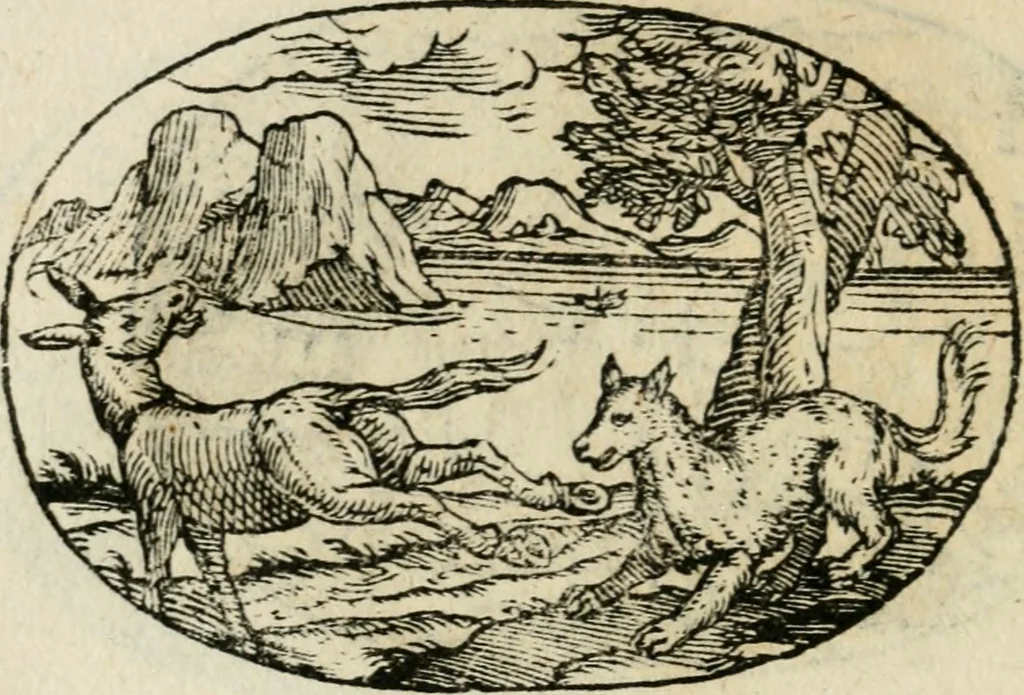 An illustration from Gli apologi di Giulio Cesare Capaccio, secretario della fedelissima città di Napoli : con le Dicerie morali, 1607, leaf 101