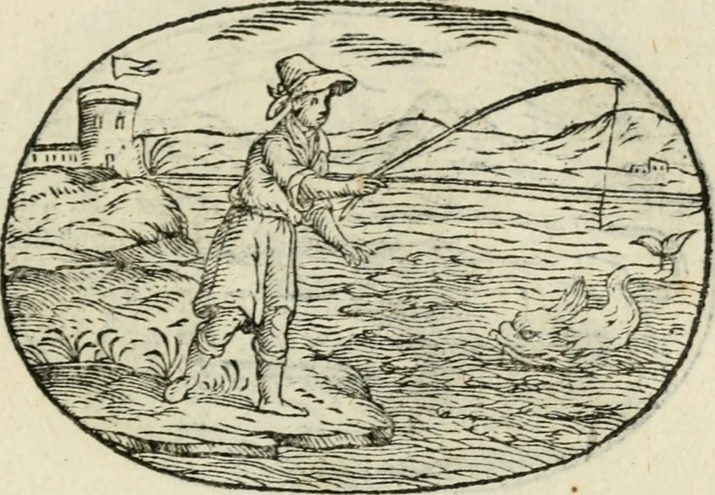 An illustration from Gli apologi di Giulio Cesare Capaccio, secretario della fedelissima città di Napoli : con le Dicerie morali, 1607, leaf 114