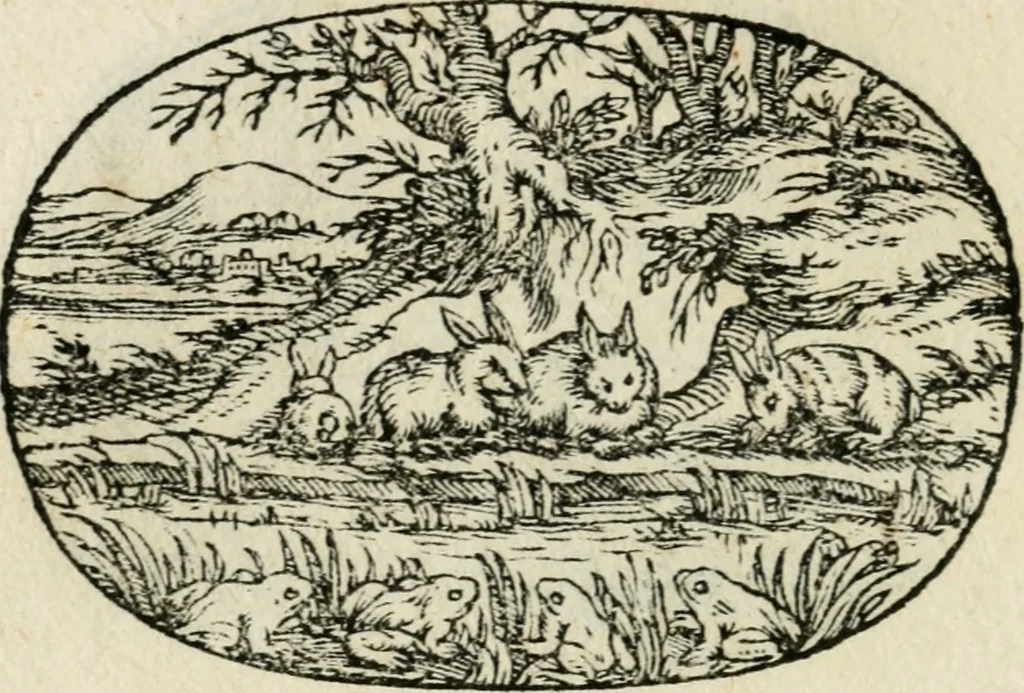 An illustration from Gli apologi di Giulio Cesare Capaccio, secretario della fedelissima città di Napoli : con le Dicerie morali, 1607, leaf 119
