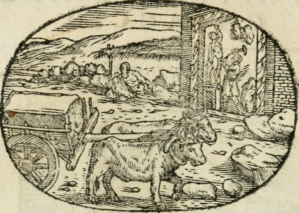 An illustration from Gli apologi di Giulio Cesare Capaccio, secretario della fedelissima città di Napoli : con le Dicerie morali, 1607, leaf 29