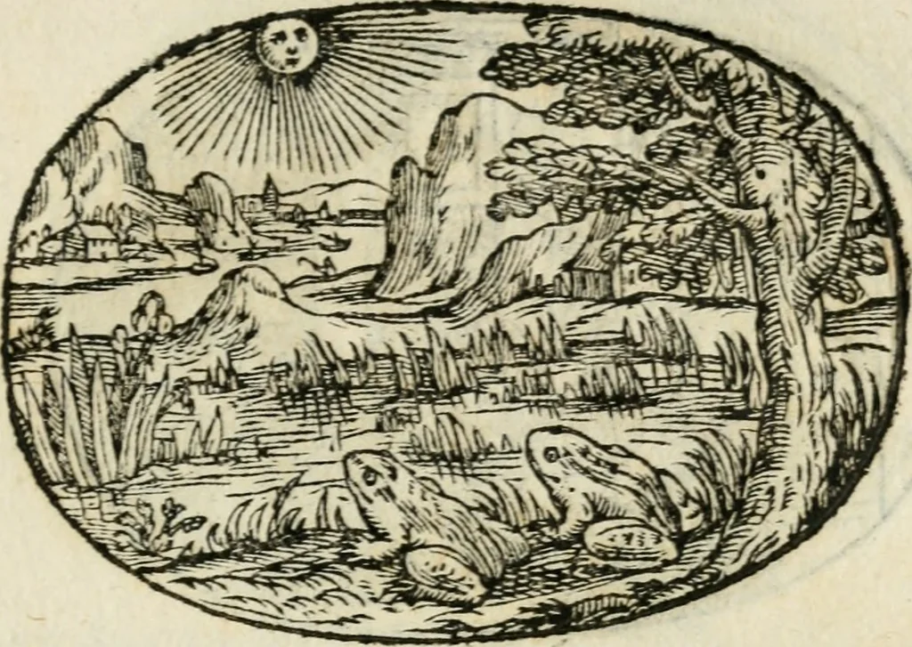 An illustration from Gli apologi di Giulio Cesare Capaccio, secretario della fedelissima città di Napoli : con le Dicerie morali, 1607, leaf 32