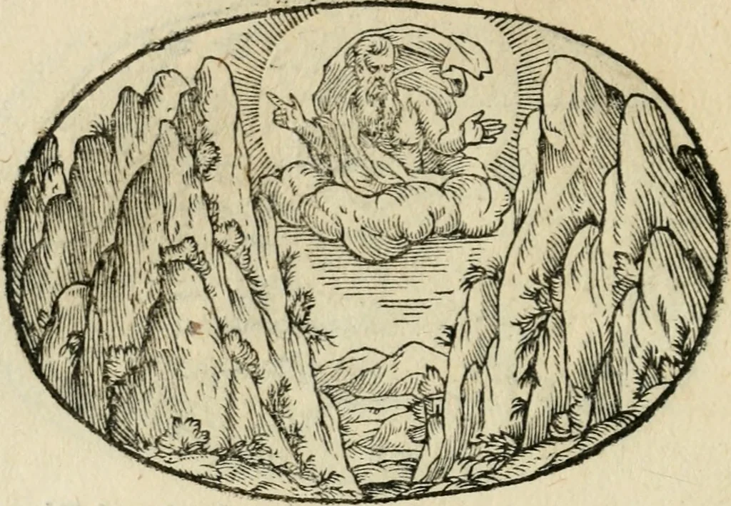 An illustration from Gli apologi di Giulio Cesare Capaccio, secretario della fedelissima città di Napoli : con le Dicerie morali, 1607, leaf 47