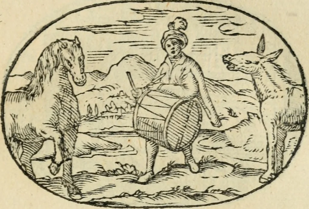 An illustration from Gli apologi di Giulio Cesare Capaccio, secretario della fedelissima città di Napoli : con le Dicerie morali, 1607, leaf 50