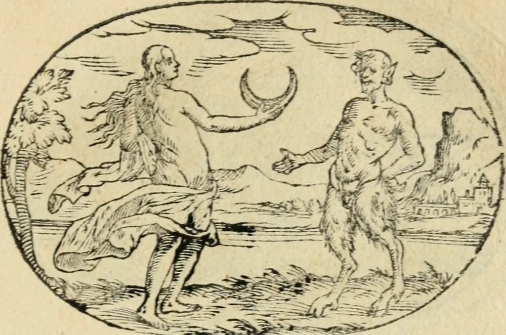 An illustration from Gli apologi di Giulio Cesare Capaccio, secretario della fedelissima città di Napoli : con le Dicerie morali, 1607, leaf 54
