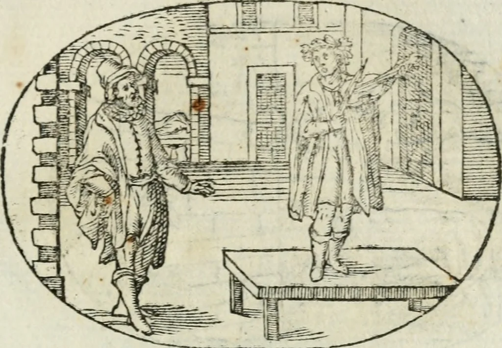 An illustration from Gli apologi di Giulio Cesare Capaccio, secretario della fedelissima città di Napoli : con le Dicerie morali, 1607, leaf 68