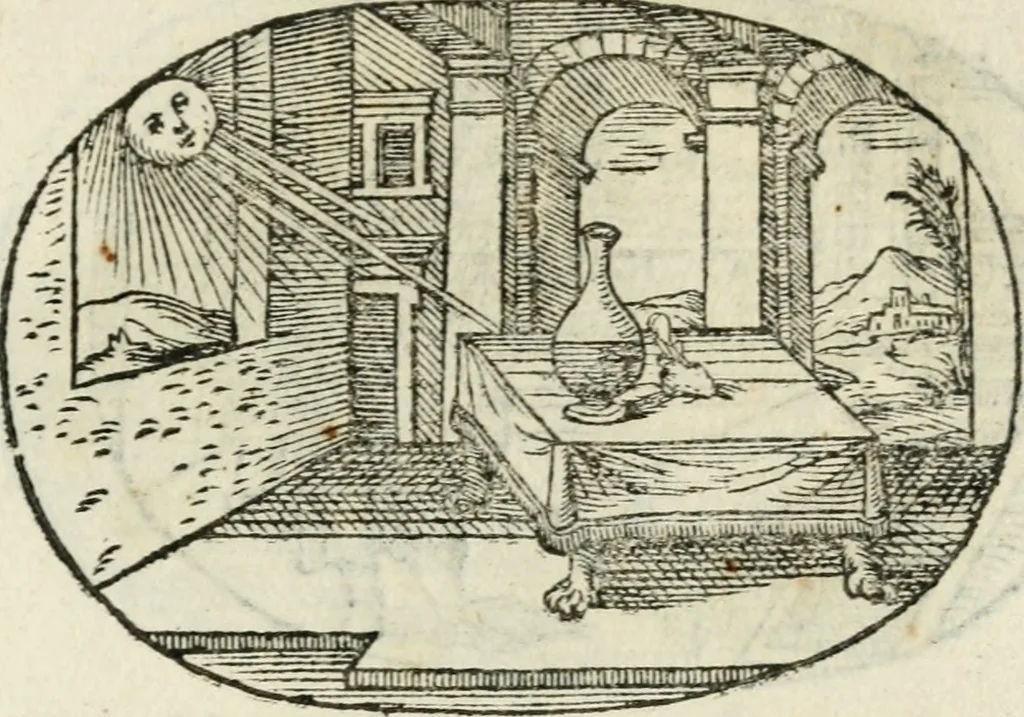 An illustration from Gli apologi di Giulio Cesare Capaccio, secretario della fedelissima città di Napoli : con le Dicerie morali, 1607, leaf 72