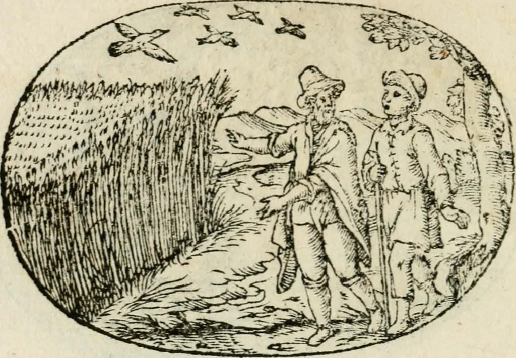 An illustration from Gli apologi di Giulio Cesare Capaccio, secretario della fedelissima città di Napoli : con le Dicerie morali, 1607, leaf 81