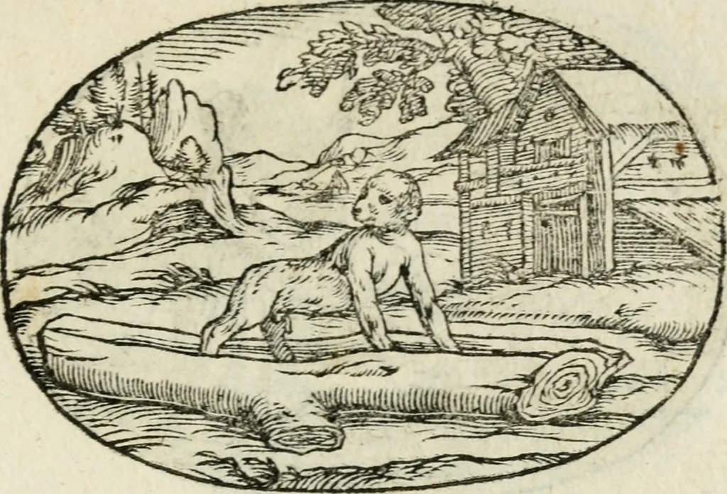 An illustration from Gli apologi di Giulio Cesare Capaccio, secretario della fedelissima città di Napoli : con le Dicerie morali, 1607, leaf 84