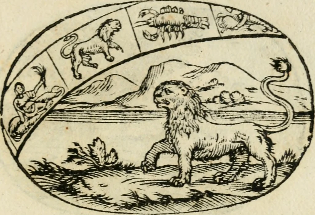 An illustration from Gli apologi di Giulio Cesare Capaccio, secretario della fedelissima città di Napoli : con le Dicerie morali, 1607, leaf 92