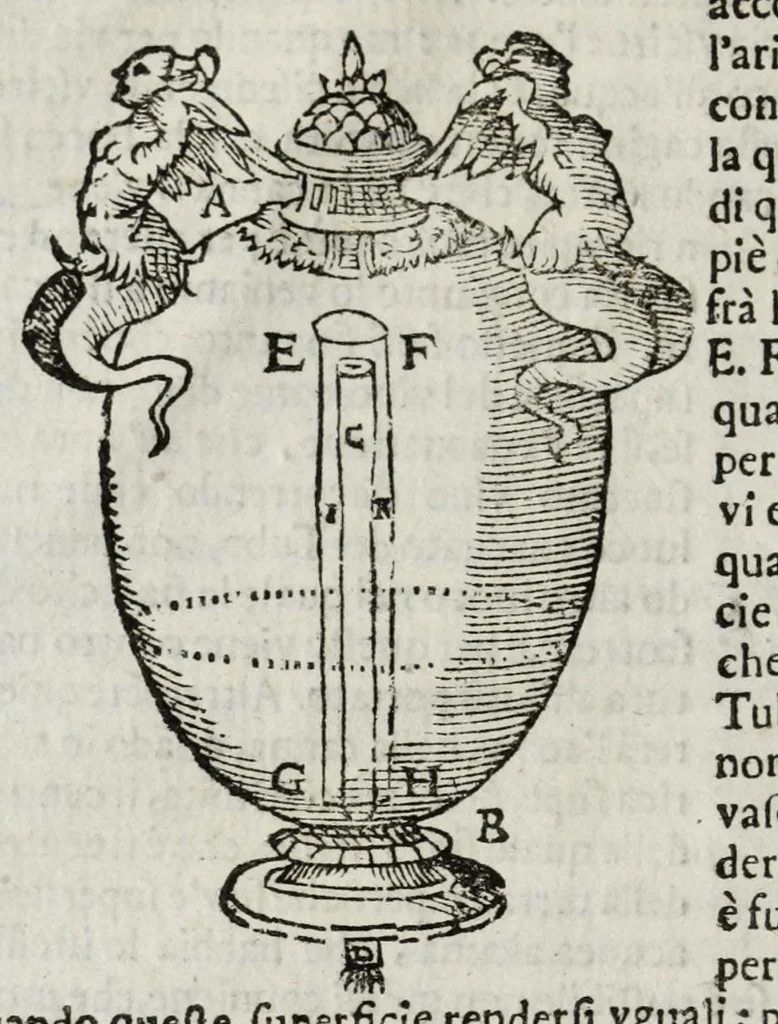 An illustration from Gli artificiosi e curiosi moti spiritali de Herone, 1647, leaf 28