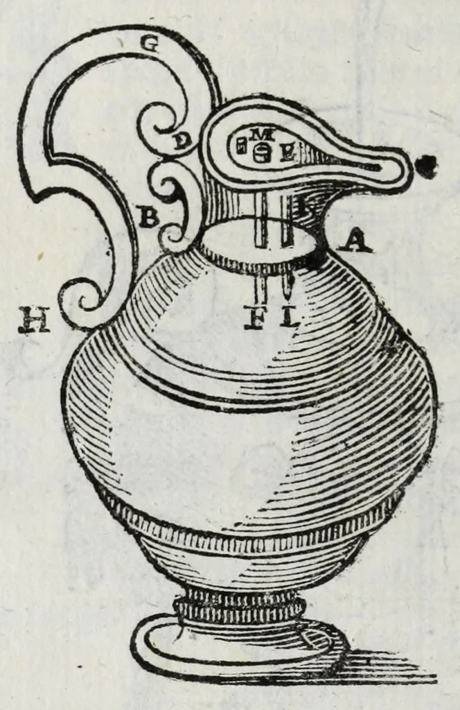 An illustration from Gli artificiosi e curiosi moti spiritali de Herone, 1647, leaf 84
