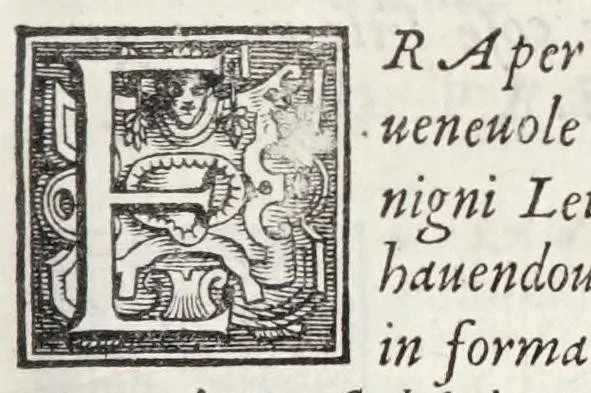 An illustration from Gli asolani di Pietro Bembo : con una copiosa tauola nel fine delle materie, e di tutte le cose piu notabili, che in loro si contengono, 1558, leaf 5